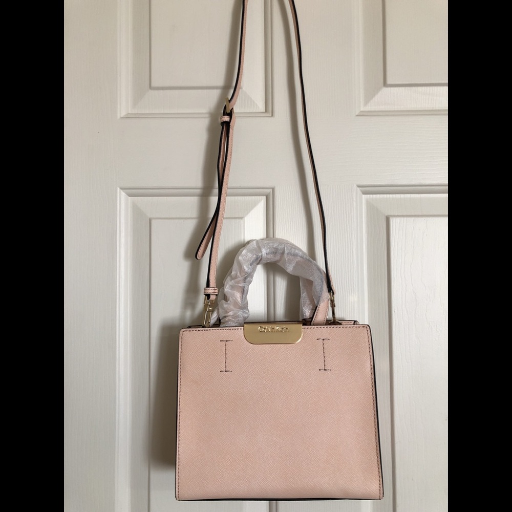 NWT Calvin Klein Convertible Leather Bag
